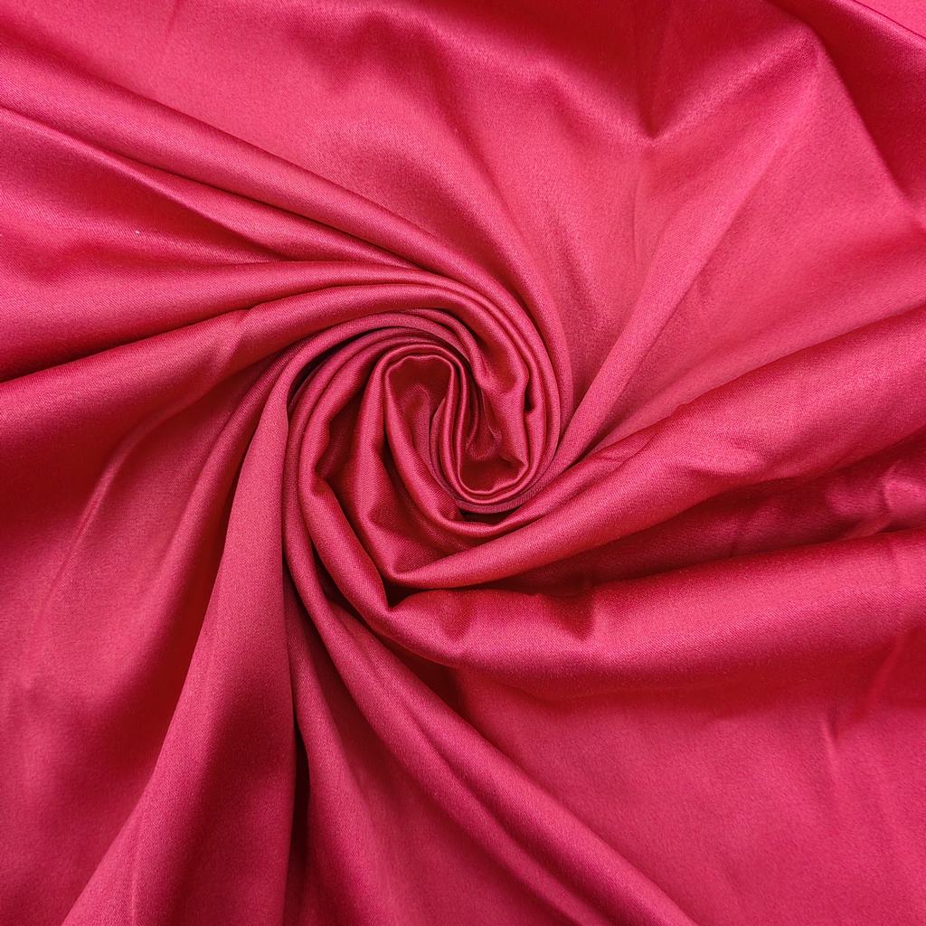 01325FRED.jpg 150CM STRETCH DUTCH SATIN - RED - Image 1
