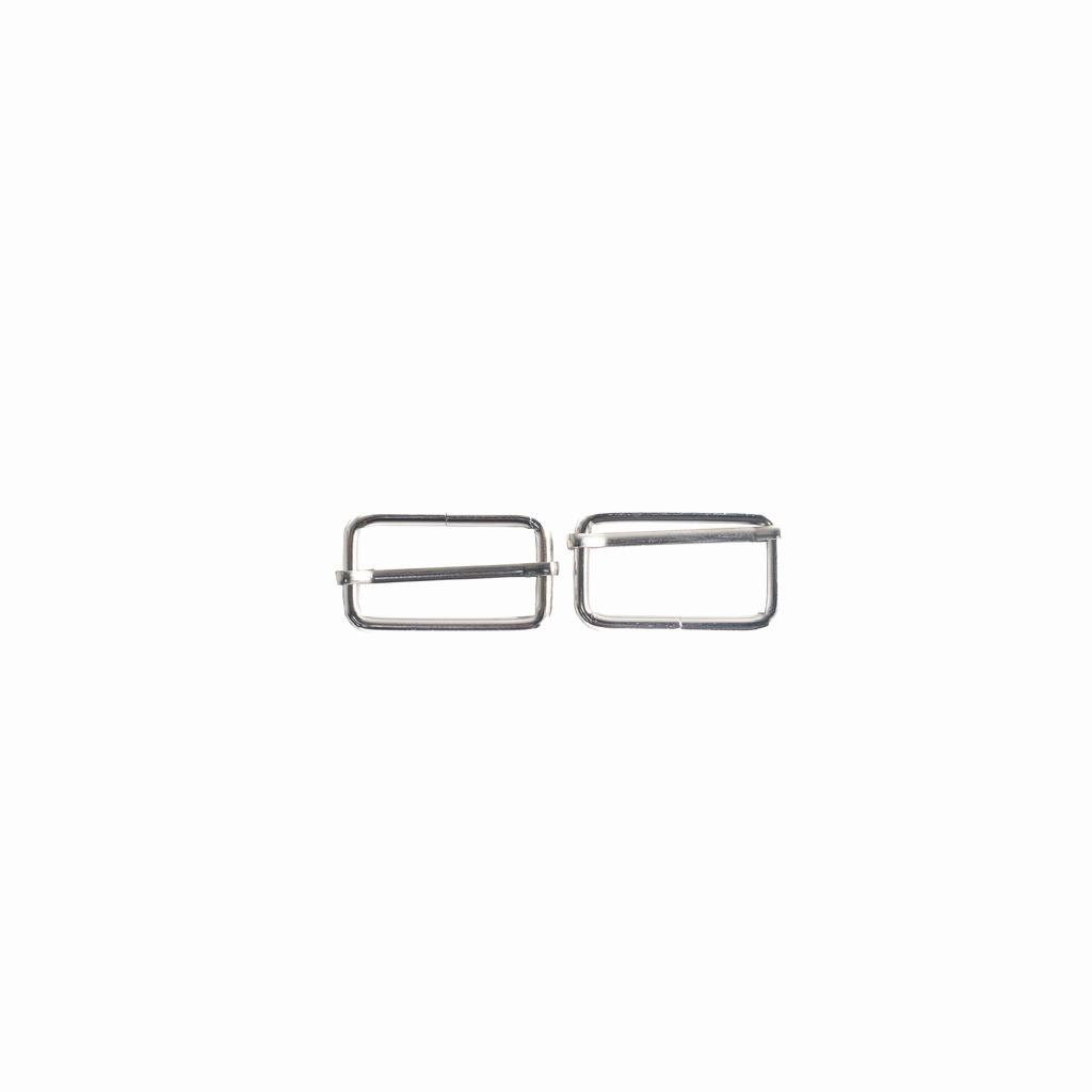 0332D6915FSIL231.jpg METAL BUCKLES 40 X 4MM-SILVER - Image 1