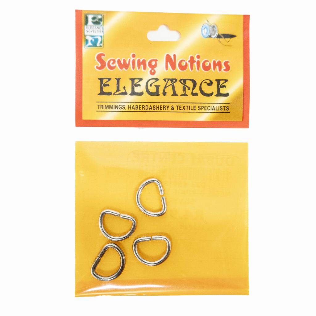 0332D6995FSI231.jpg METAL D-RINGS 10 X 2MM SILVER - Image 1