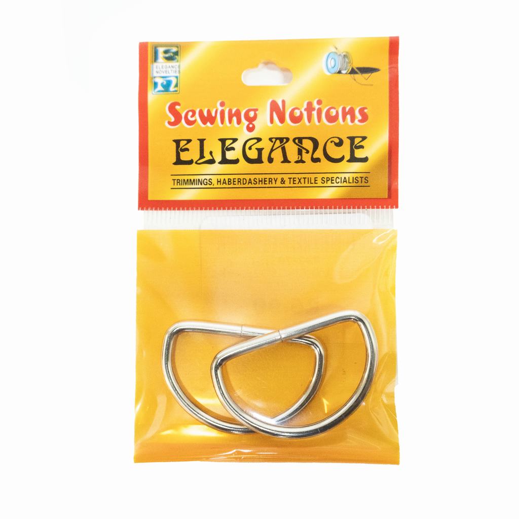 0332D7035FSI.jpg METAL D-RINGS 32 X 3MM SILVER - Image 1