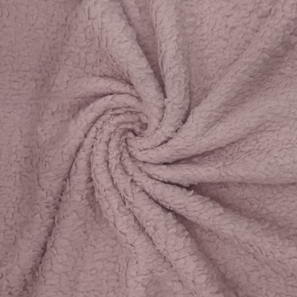 1003265FDUSTY20PINK.jpg 2 SIDE SHERPA FLEECE  K3499-1-DUSTY PINK - Image 1