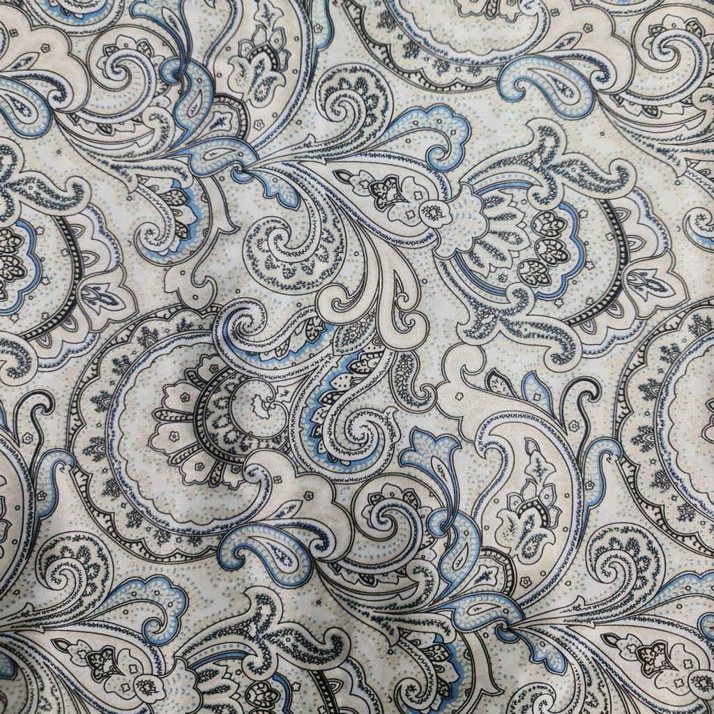 1004482D15F12.jpg PRINTED ACETATE LINING (150CM)5B PAISLEY - Image 1