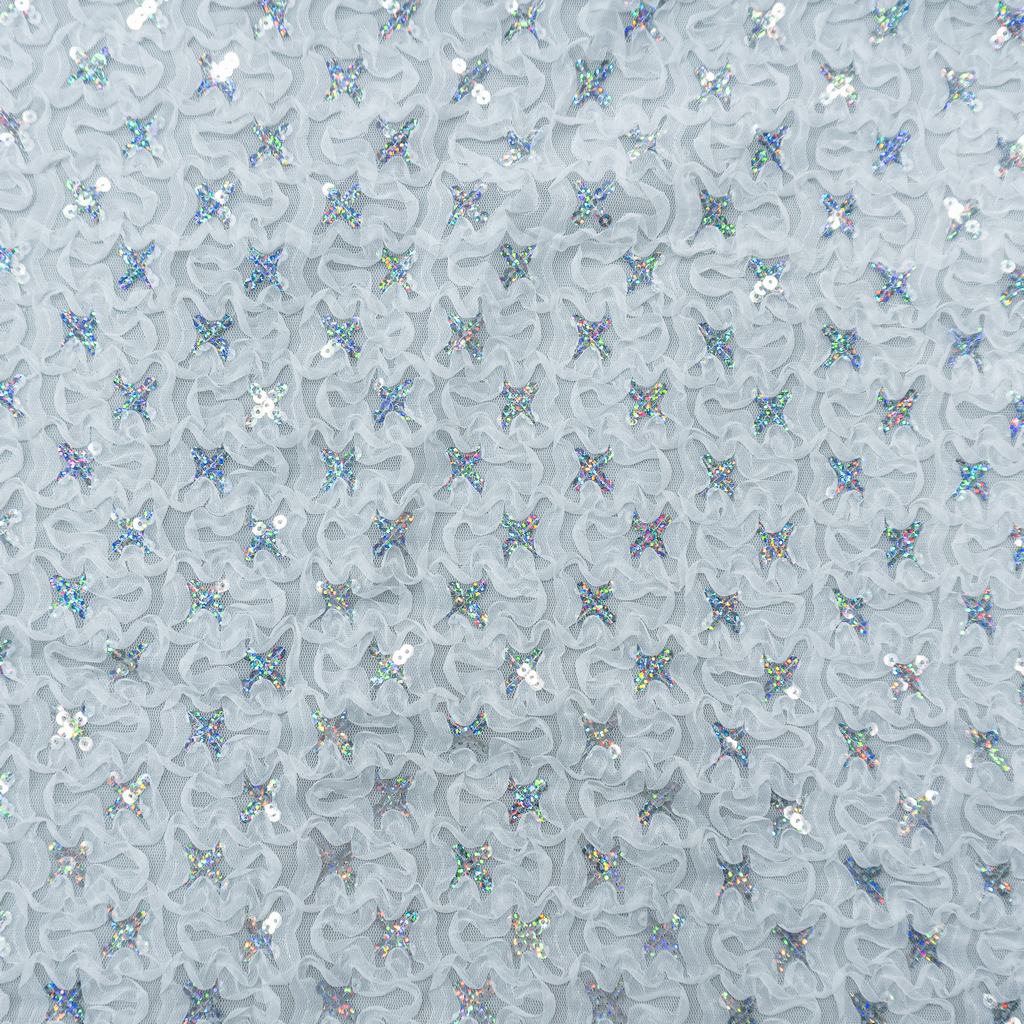 1004805F1231.jpg MESH WITH ROSE EMB - Image 1