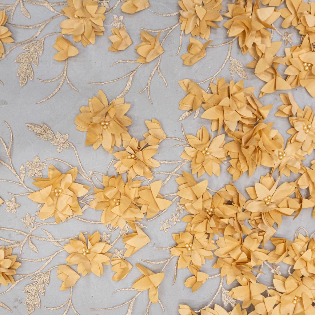 1008785FGOLD232.jpg HANNAH TULLE 130CM - Image 2