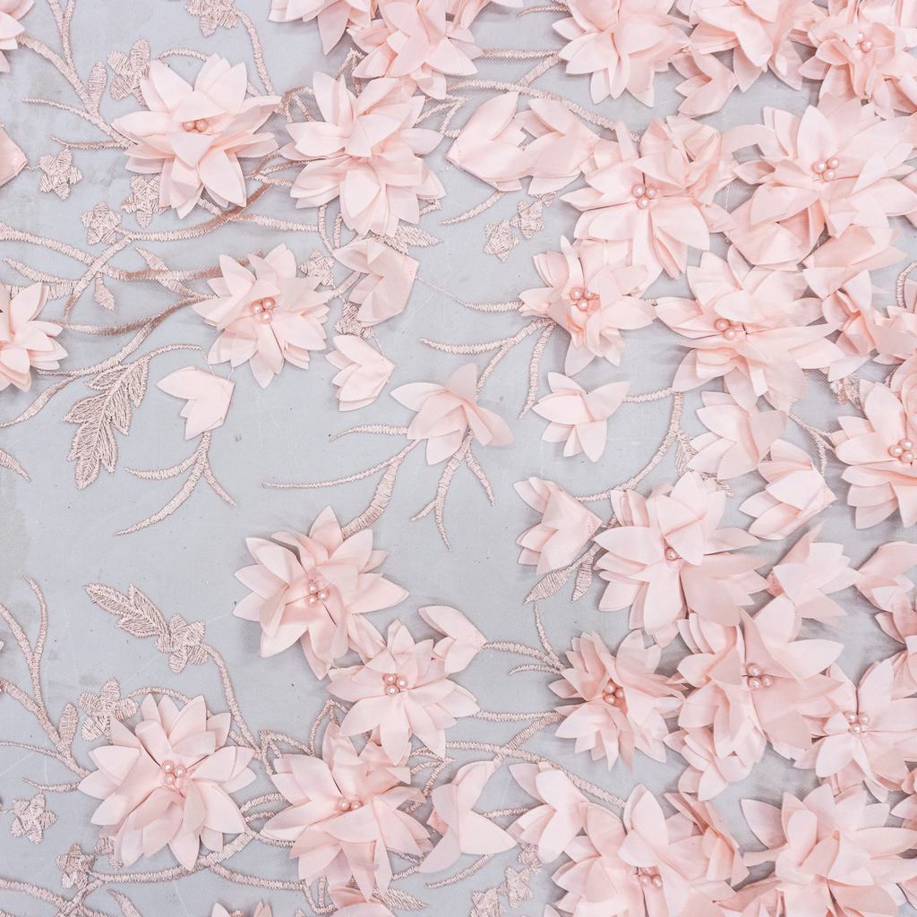 1008785FPEACH231.jpg HANNAH TULLE 130CM - Image 1