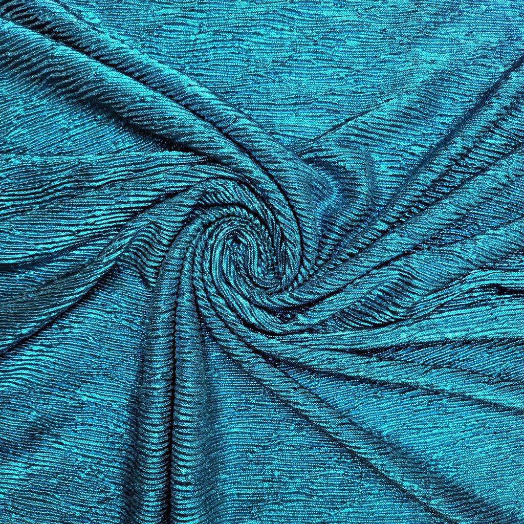 1010485FTURQUISE232.jpg LAME KNIT 150CM - Image 2