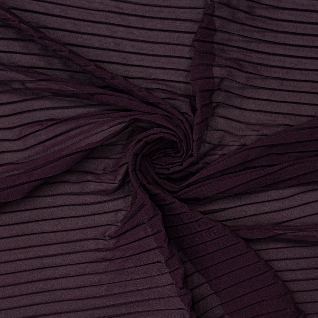 1010655FGRAPE231.jpg 135CM PLEATED CHIFFON - GRAPE - Image 1