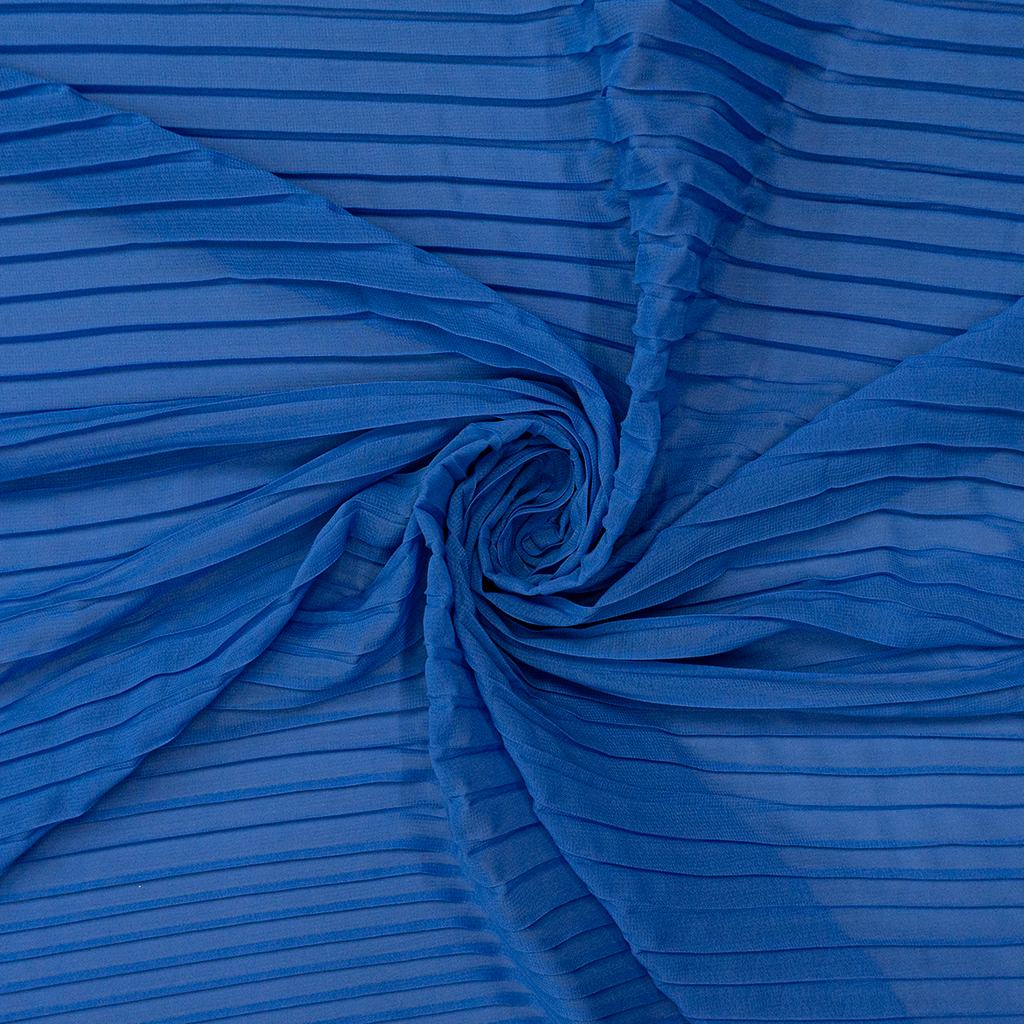 1010655FLT20ROYAL231.jpg 135CM PLEATED CHIFFON - LT ROYAL - Image 1