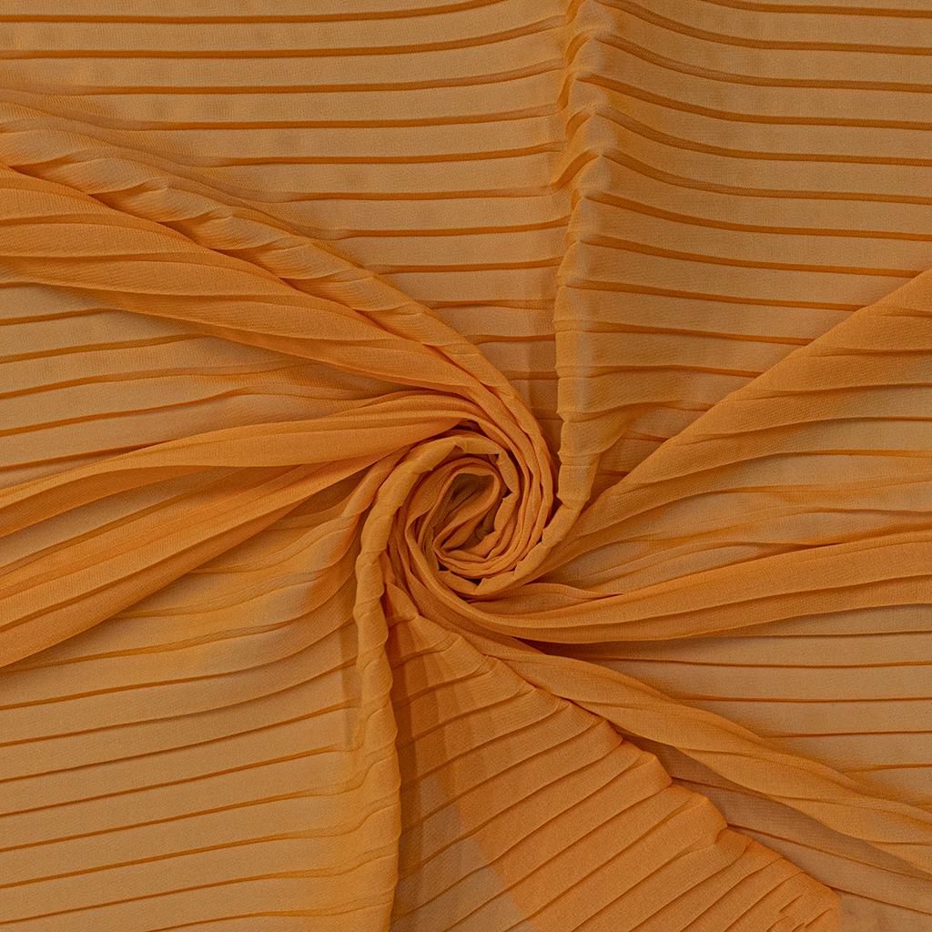 1010655FORANGE231.jpg 135CM PLEATED CHIFFON - ORANGE - Image 1