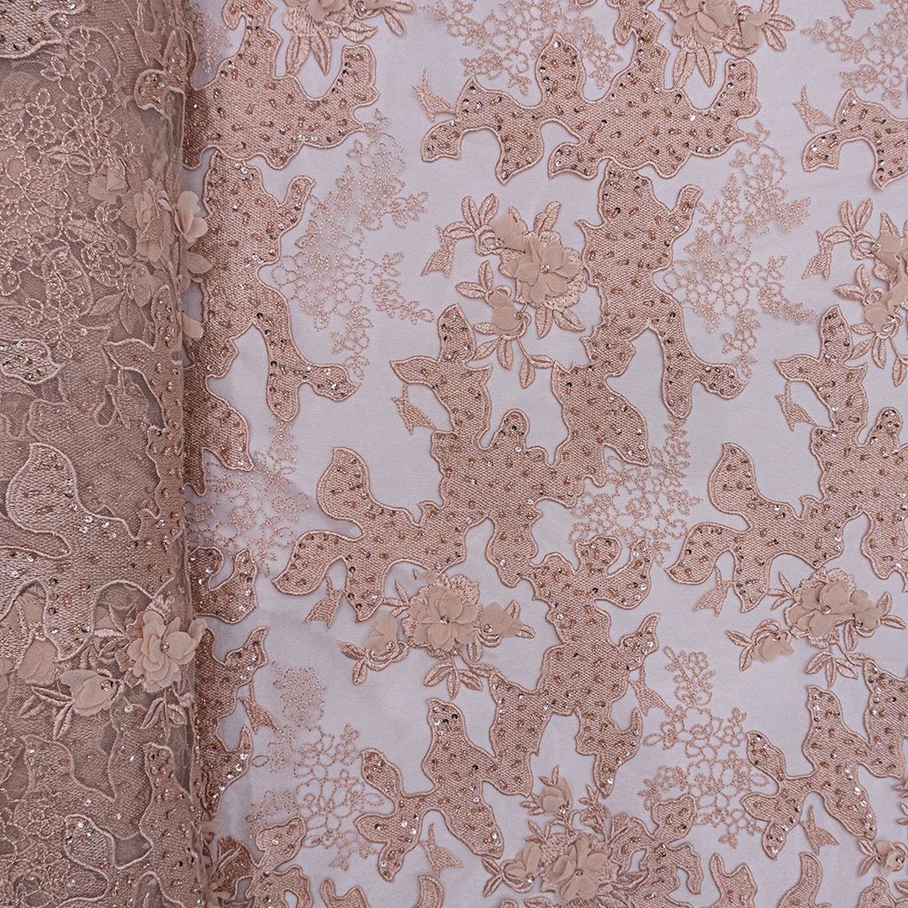 106375F4232.jpg BRIDAL WEAR WITH FLOWERS PEACH - Image 2