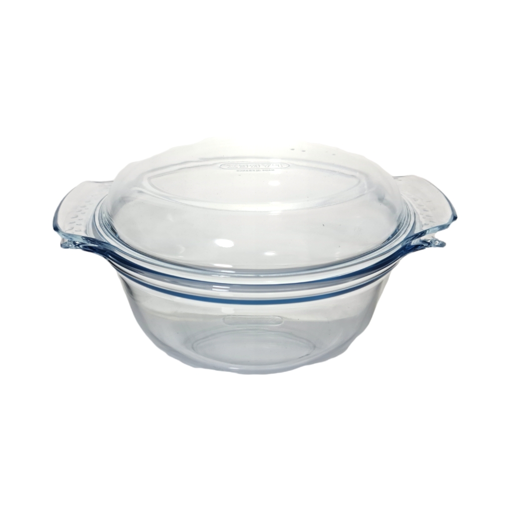 112A000.jpg PYREX CASSEROLE ROUND W/LID 3.5L - Image 1