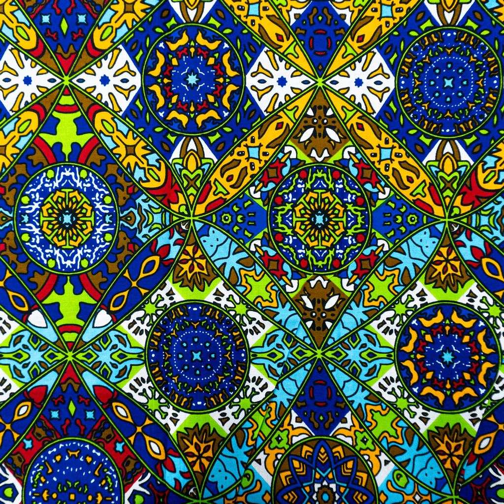 115CAP5F136231.jpg 115CM 100% COTTON ANKARA  PRINTS - Image 1