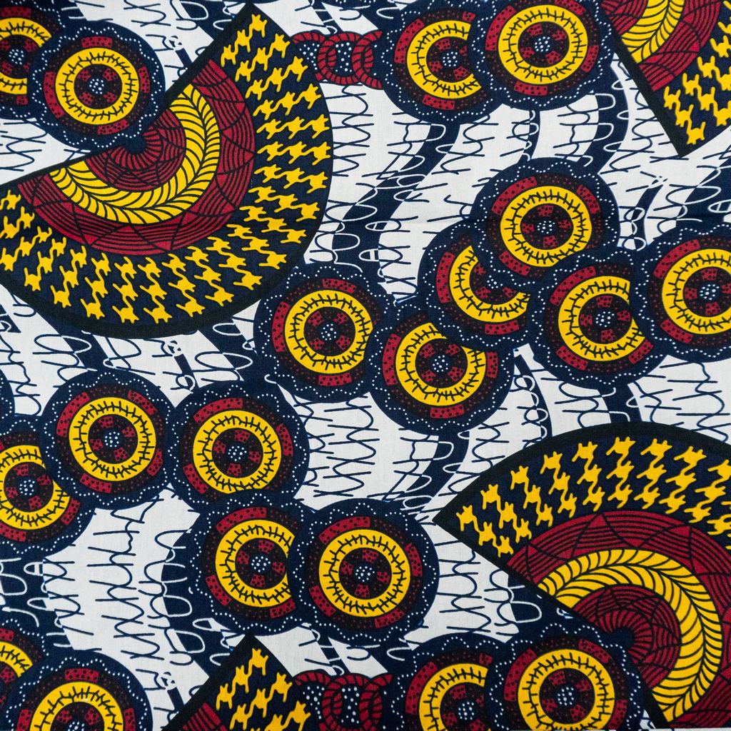 115CAP5F47231.jpg 115CM 100% COTTON ANKARA  PRINTS - Image 1