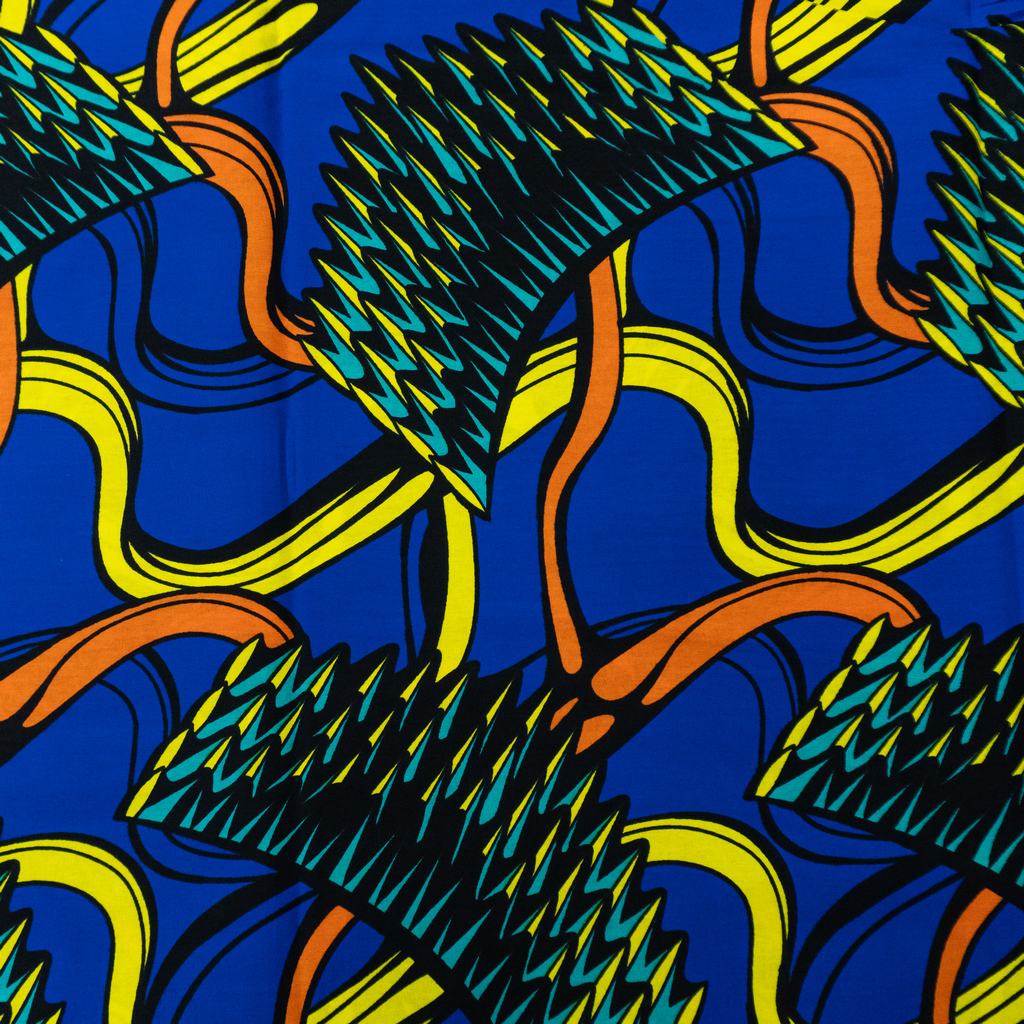 115CAP5F74231.jpg 115CM 100% COTTON ANKARA  PRINTS - Image 1