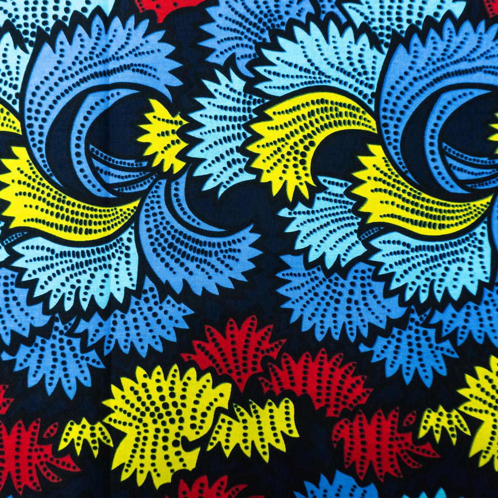 115CAP5F85231.jpg 115CM 100% COTTON ANKARA  PRINTS - Image 1