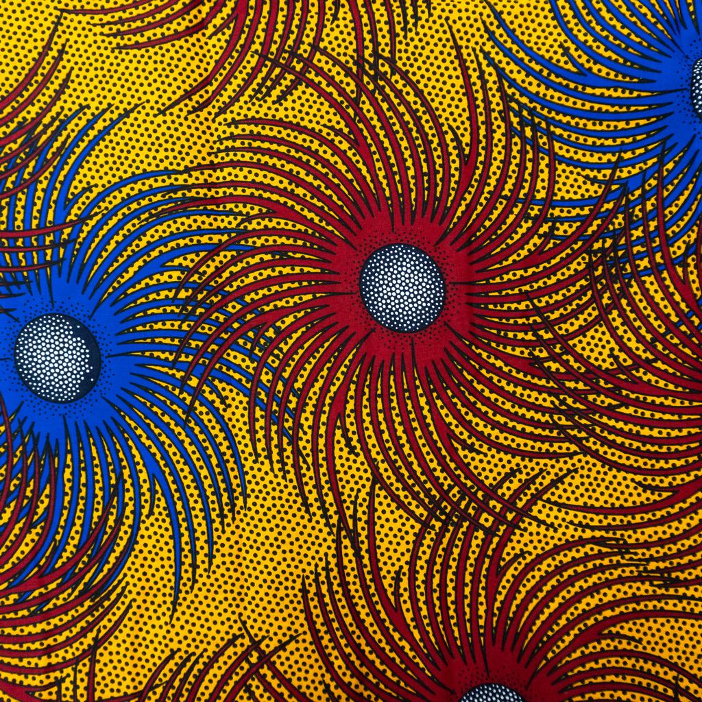 115CAP5F98231.jpg 115CM 100% COTTON ANKARA  PRINTS - Image 1