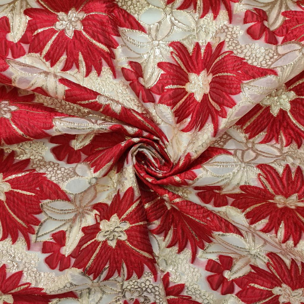 132805F11.jpg BRIDAL FABRICS BROCADE - Image 1