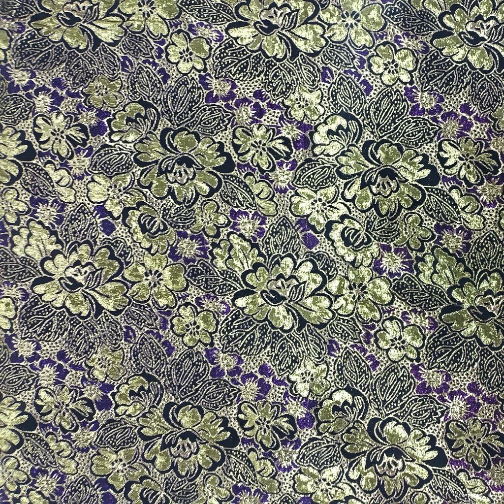 132825F3.jpg BRIDAL FABRICS BROCADE PURPLE - Image 1