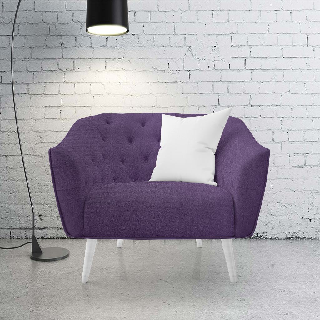 140HJV5FPU232.jpg 140CM PLAIN  VELVET UPHOLSTERY - PURPLE - Image 2