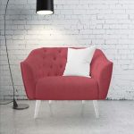 140CM PLAIN  VELVET UPHOLSTERY - STR RED - Image 2