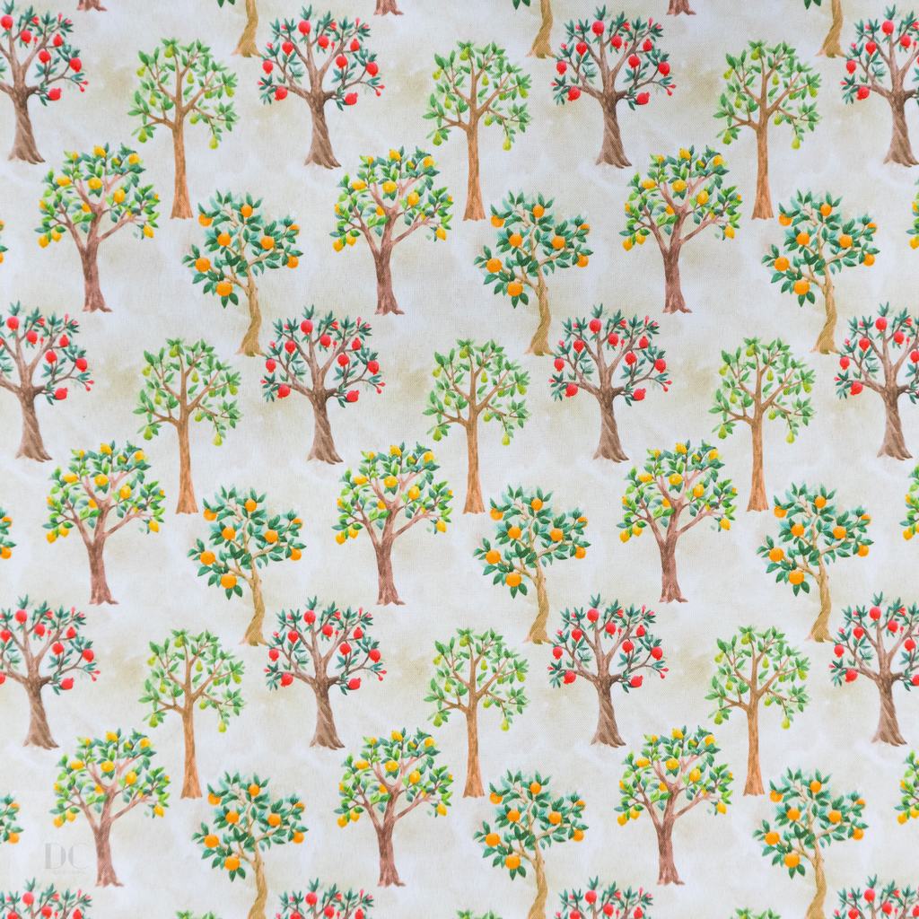 150DSC5F116231.jpg DIGITAL SLUB CLOTH (150CM) FRUIT TREES - Image 1