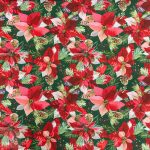 DIGITAL SLUB CLOTH (150CM) POINTSETTIA