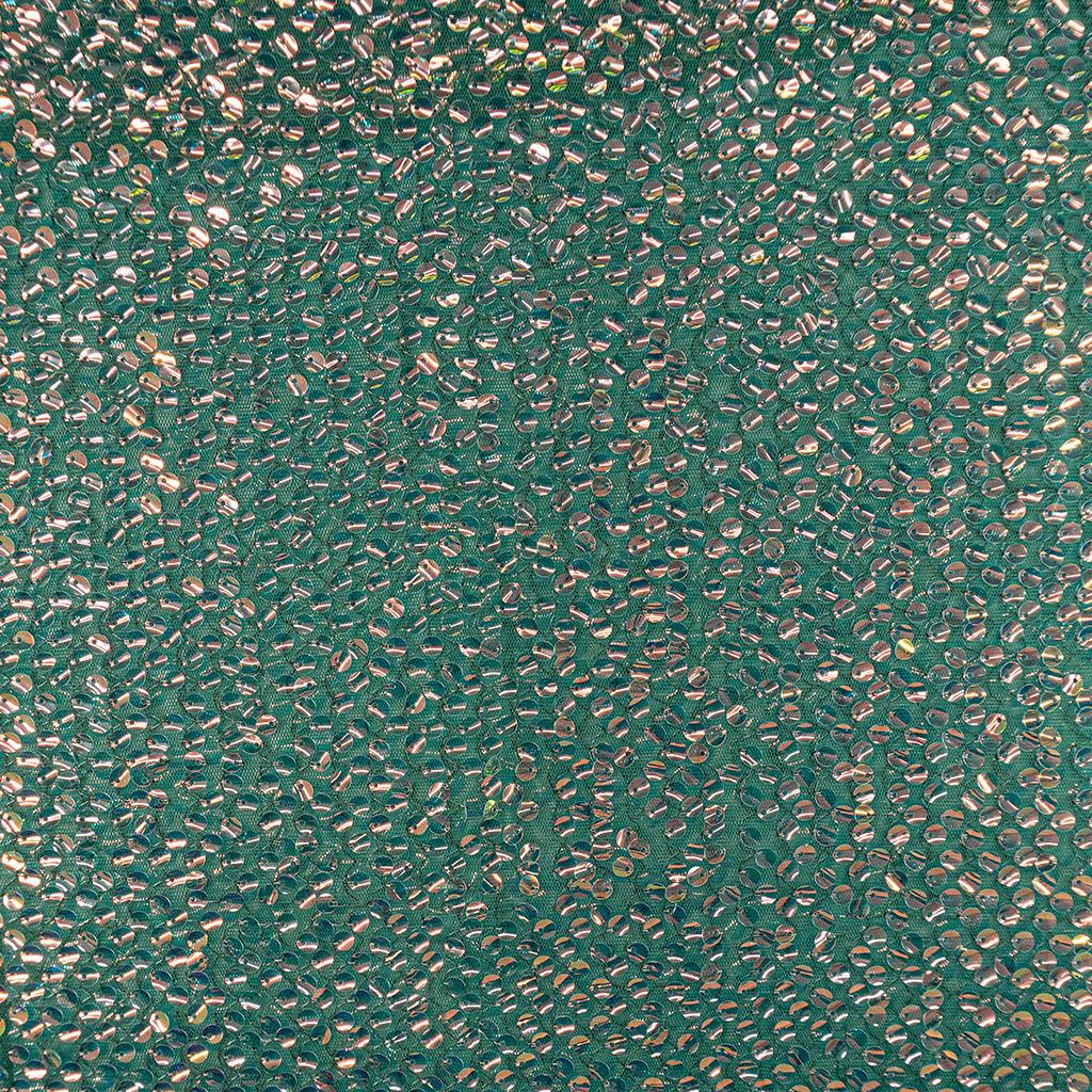 152725FEMERALD231.jpg SEQUINS TULLE - EMERALD - Image 1