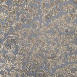 PAISELY DESIGN TULLE BLACK GOLD