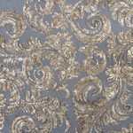 PAISELY DESIGN TULLE BLACK GOLD - Image 2