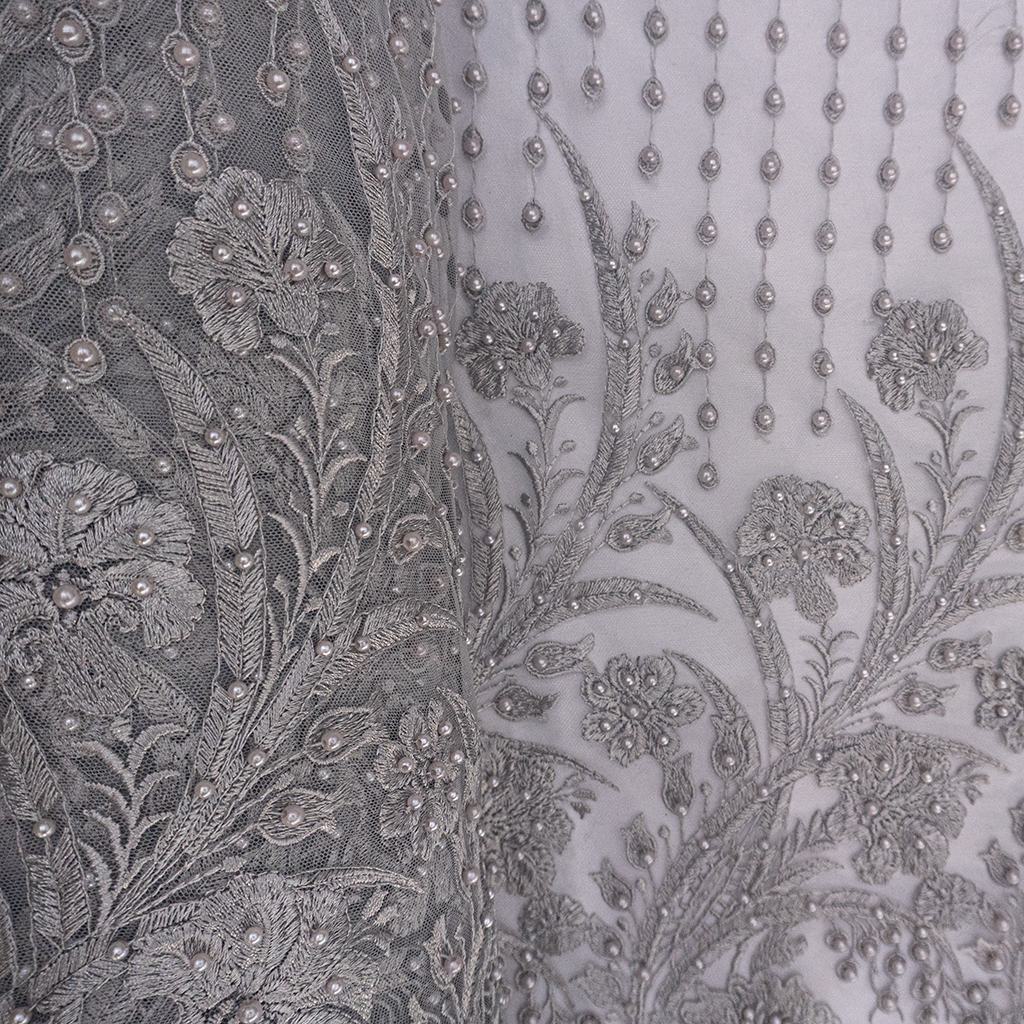 18810A5F3231.jpg BEADED FABRIC GREY - Image 1