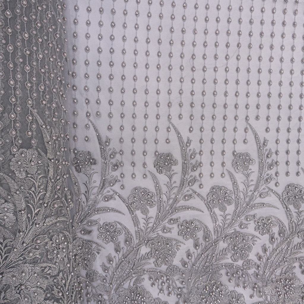 18810A5F3232.jpg BEADED FABRIC GREY - Image 2
