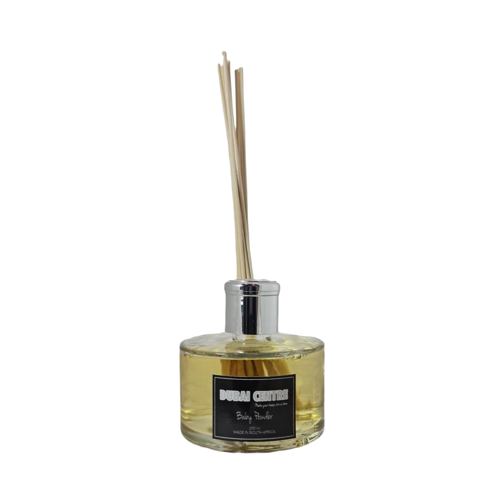 200RD5F4.jpg 200ML REED DIFFUSER ROUND BABY POWDER - Image 1