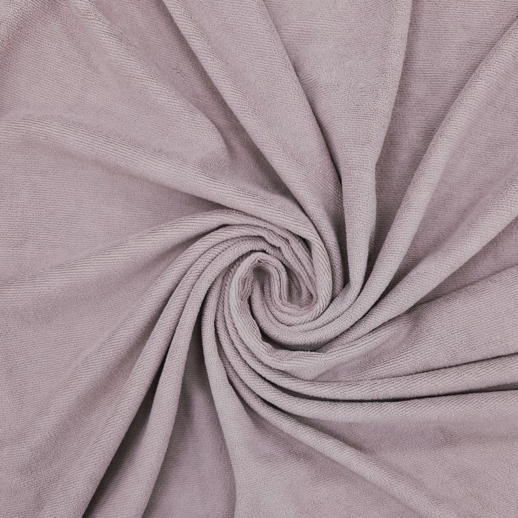 2055FDUSTY20MAUVE.jpg D/SIDE POLYESTER TOWELLING (150CM)(DUSTY MAUVE) - Image 1