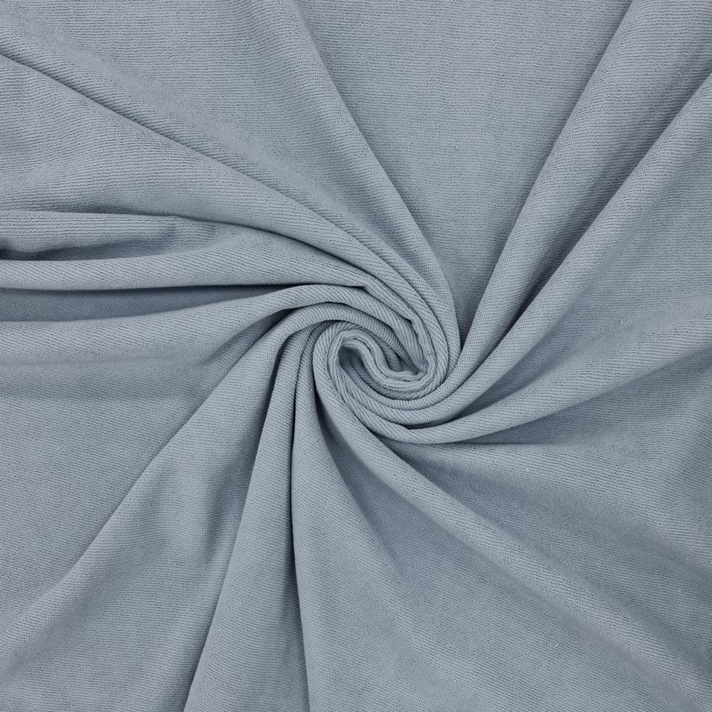 2055FVINTAGE20BLUE.jpg D/SIDE POLYESTER TOWELLING (150CM)(VINTAGE BLUE) - Image 1