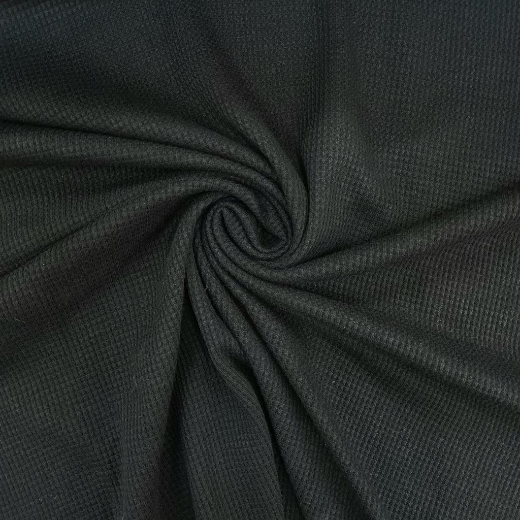 20792D25FBLACK.jpg T/C WAFFLE - BLACK - Image 1