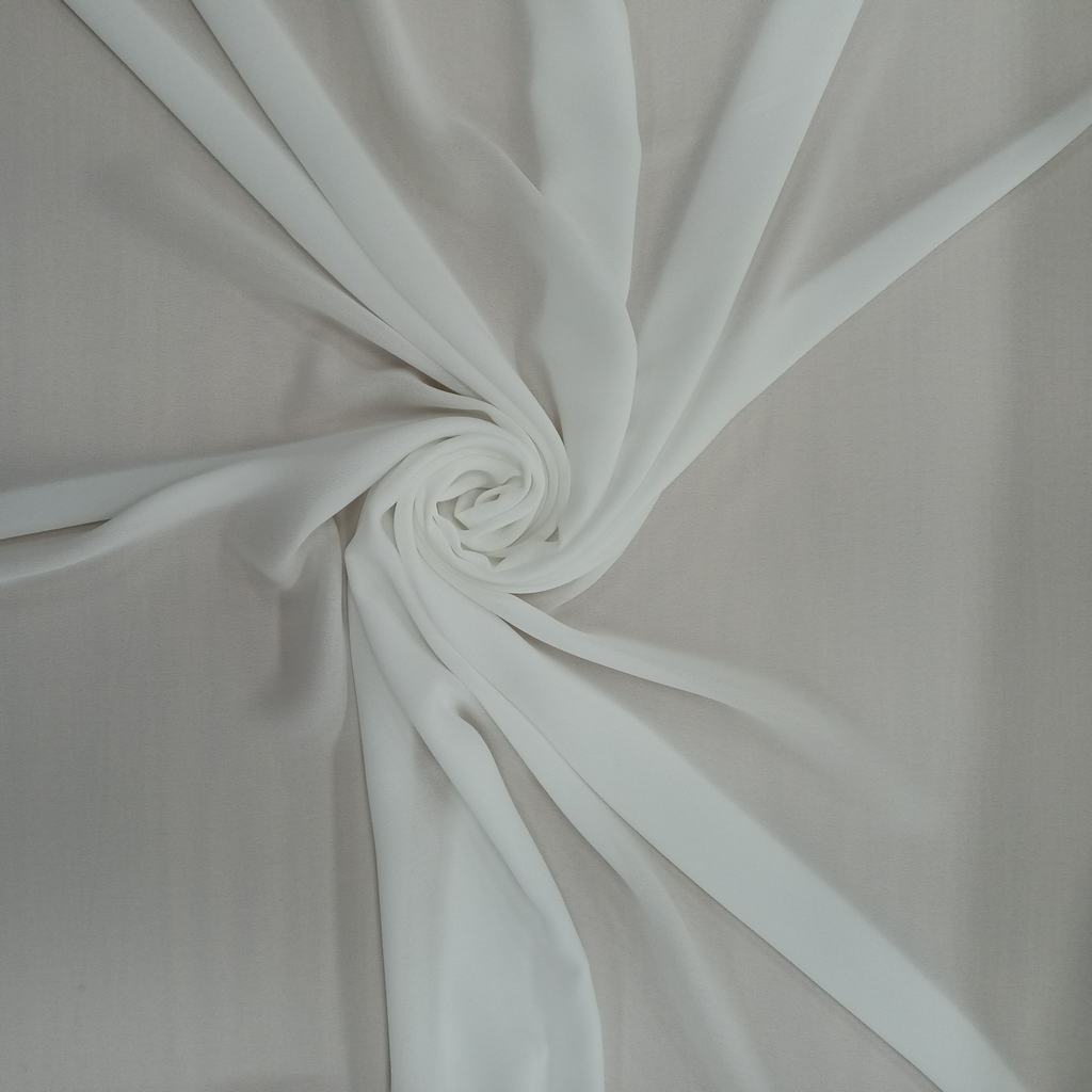 20825FIVORY.jpg MILK GEORGETTE PLAIN (150CM)(IVORY) - Image 1