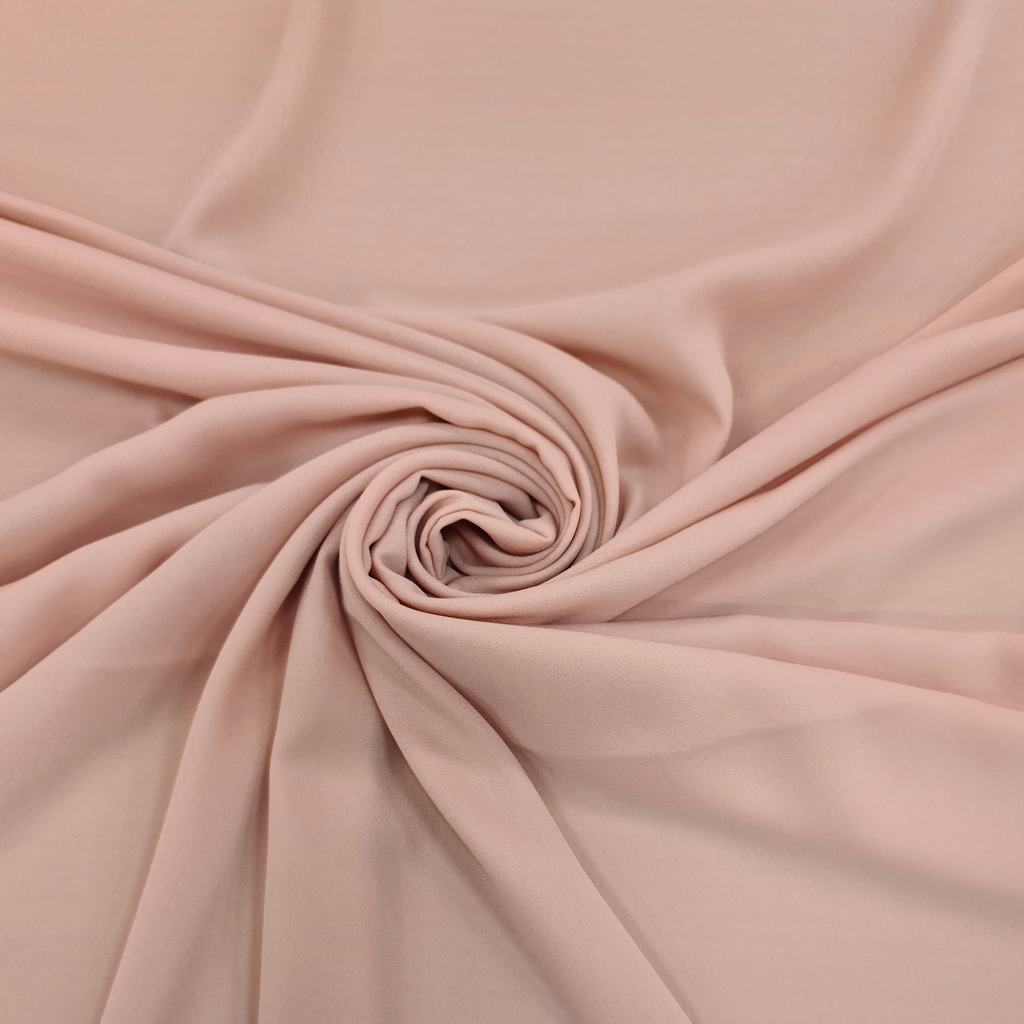 20825FPALE20PEACH.jpg MILK GEORGETTE PLAIN (150CM)(PALE PEACH) - Image 1
