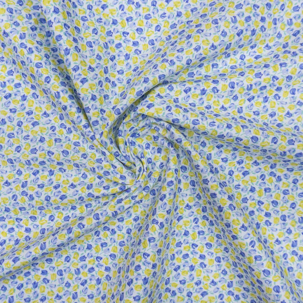 24362D15F148232.jpg LIBERTY 100% COTTON QUILTING 1096 tiny tulips b - Image 2