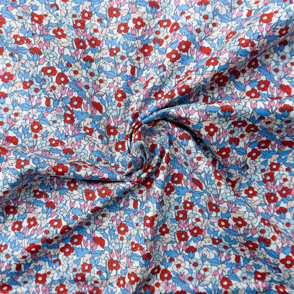 24362D15F17232.jpg LIBERTY 100% COTTON QUILTING 1030 PICCADILY POPPY B - Image 2