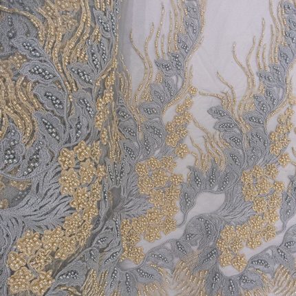 KOREAN TULLE P/D STONEBLUE AND CREAM