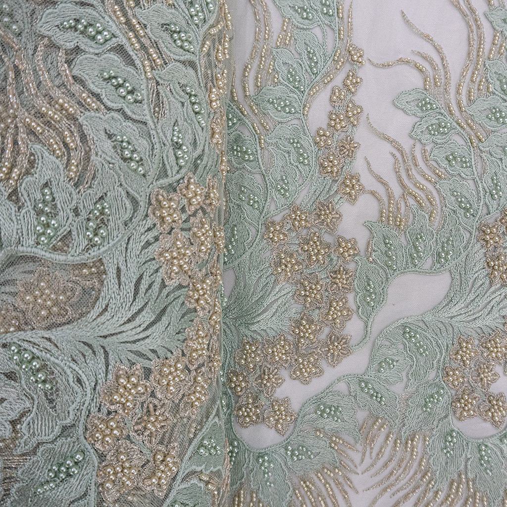 27582D145F5231.jpg KOREAN TULLE P/D MINT AND CREAM - Image 1