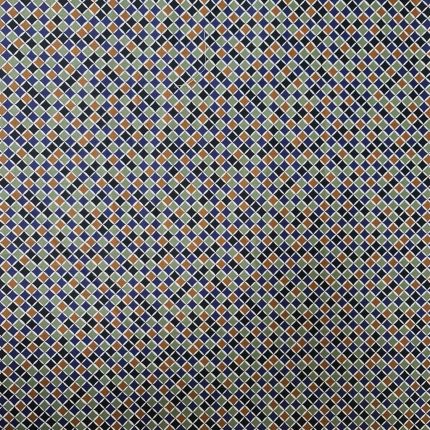 PRINTED COTTON SATEEN SPANDEX