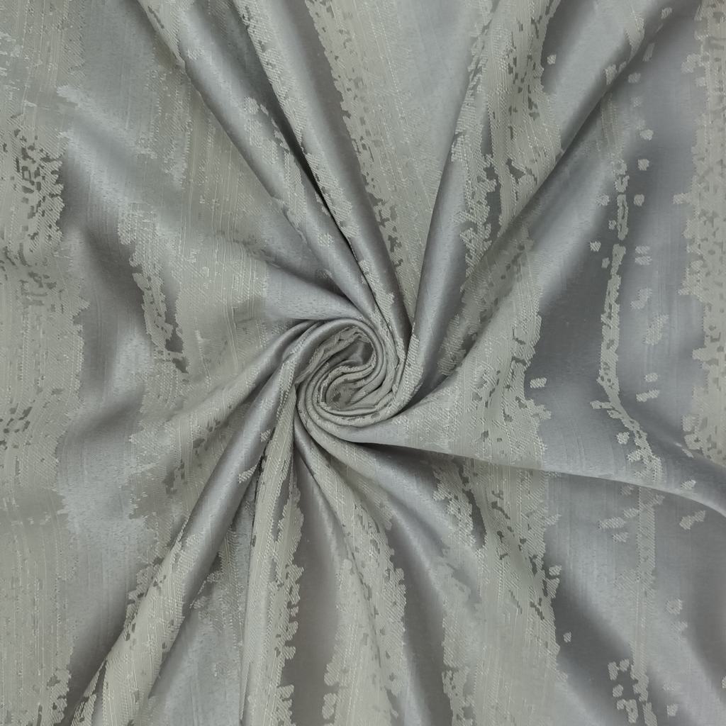 280ES5FSI.jpg EGYPTIAN SCROLL FABRIC-SILVER - Image 1