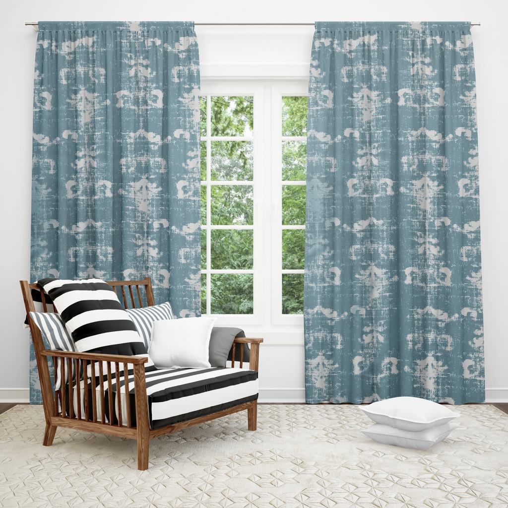 280GC5FTE232.jpg 280CM GALAXY CURTAIN FABRIC - TEAL - Image 2