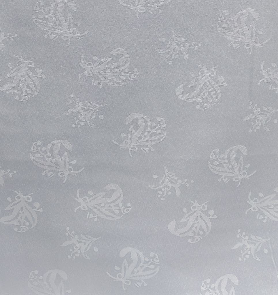 280JT5FLW1231.jpg 280CM LILY JACQUARD TABLING - WHT 1 - Image 1
