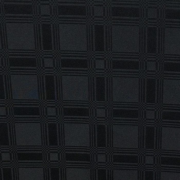 280CM DAMASK TABLING - BLACK - Image 1