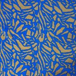 CASHMERE BRUSHED PTD GIRAFFE (150CM)(BLUE)