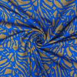 CASHMERE BRUSHED PTD GIRAFFE (150CM)(BLUE) - Image 2