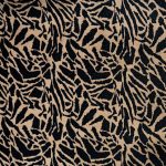 CASHMERE BRUSHED PTD GIRAFFE (150CM)(BLACK)