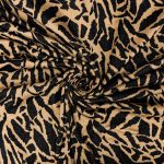 CASHMERE BRUSHED PTD GIRAFFE (150CM)(BLACK) - Image 2